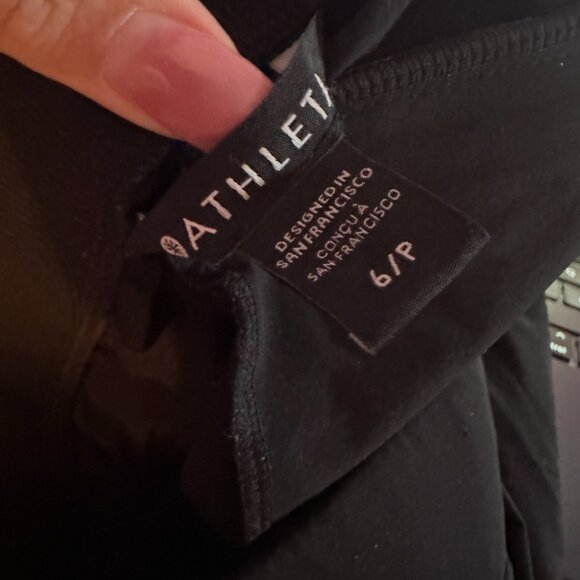 Athleta Brooklyn Mid Rise Ankle Pant Black size 6P - Picture 6 of 7